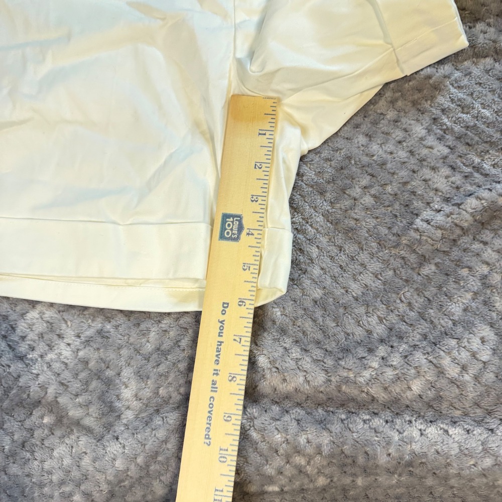 Lauren Ralph Lauren Petite White Cuffed Cotton Blend Shorts NWT Size 14P - Picture 5 of 9